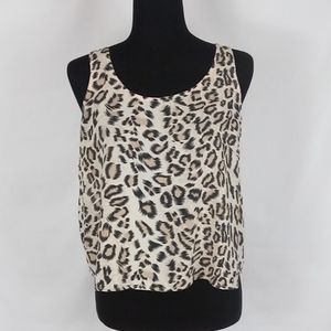 Charlotte Russe Animal Print Tank. Size Medium